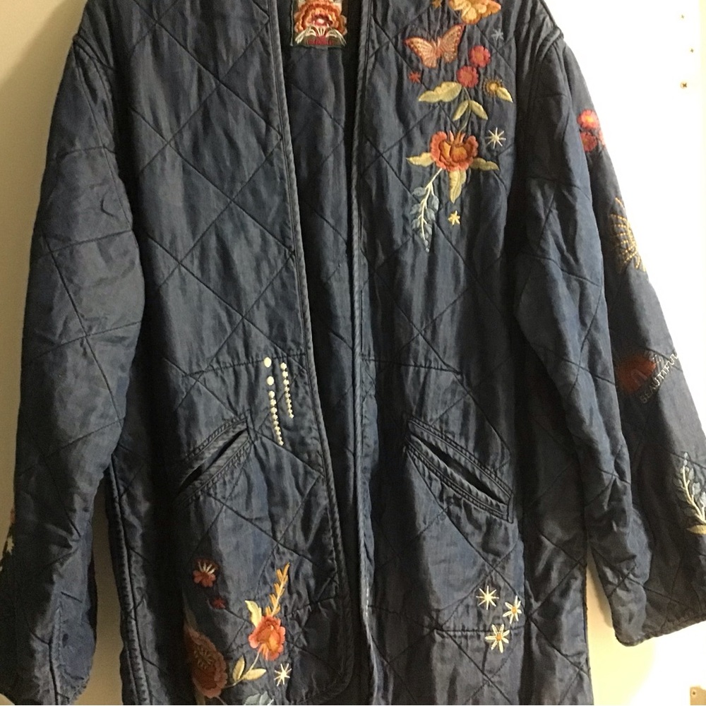 Johnny Was X-Large Lyocell embroidered Jacket